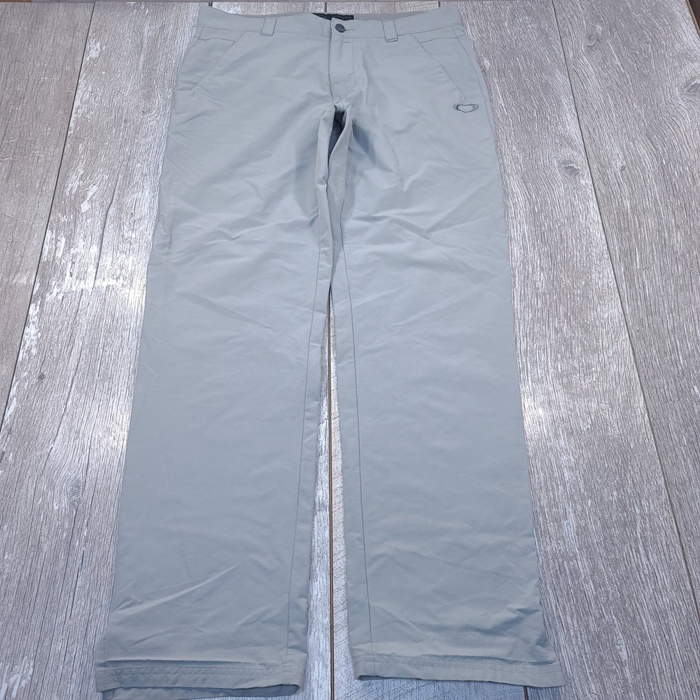 Oakley Golf Pants Mens 36x34 Gray Performance Stretch Technical Trousers